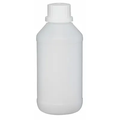 DYNALON Tamper Evident Bottle: HDPE, 8.45 fl oz, 250 mL, Colorless - Tamper Evident Round Plastic Lab Bottles