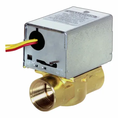HONEYWELL HOME Motorized Zone Valve: 10 Cv Flow Rate, 2-Way, 1 in Female NPT, Spring Return - 2-Way NPT Connection Zone Valves