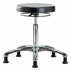 APPROVED VENDOR Polyurethane Lab Stool, ISO 4, Height Range 19 in to 26 3/4 in