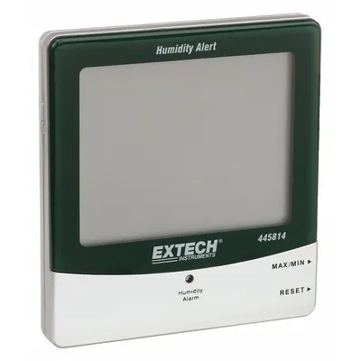 EXTECH Digital Hygrometer: 10%to 99% Humidity Range, Humidity - Desk & Wall Mount Meters with Cabled Sensors