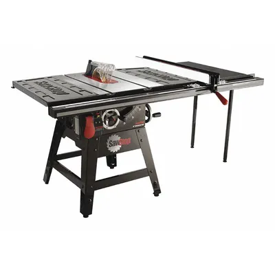 SAWSTOP Table Saw: 120 V AC Volt, 14 A Current, 12 1/2 in Left to 36 1/2 in Right - Floor Stand Portable Table Saws