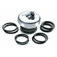 APPROVED VENDOR Drain Stopper: Plastic, Chrome-Plated, 1 5/8 in Overall Dia, Push and Pull (MPN P-100)