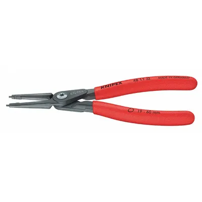 KNIPEX Retaining Ring Plier: Internal, For 12 mm to 25 mm Bore Dia, 0.051 in Tip Dia - Internal Retaining-Ring Pliers