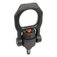 JW WINCO Quick-Release Hoist Ring: Steel, 3,619 lbf Load Limit, 3/4"-10 Thread Size, Black Oxide (MPN 1135-3/4X10-0.866-ST)