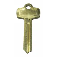 BEST key blank for tubular door locks, featuring an A keyway type and Key ID KS800. Made of brass with nickel plating. Used to create replacement keys for compatible BEST locks