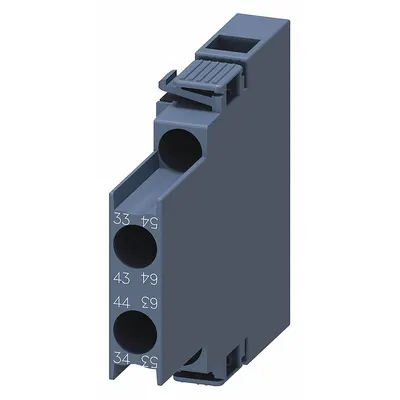 Siemens Auxiliary Contact: 2NO, 10 A Max Current (AC), Side Mount - Siemens Auxiliary Contacts