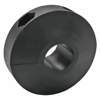 Plastic bumper stop designed for REELCRAFT 7000, 80000, and D80000 series hose reels. Accommodates 3/4 in hose diameter with a circle-type configuration. Cushions the reel during hose retraction to reduce impact and wear