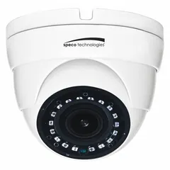 The VLDT3WM is a varifocal digital video camera with a 2.8 mm to 12 mm lens, offering adjustable field of view. It features 2MP resolution (1920 x 1080 pixels), a white dome body, and CVI output. Designed for indoor use, it is suitable for applications such as retail spaces, offices, or warehouses where flexible coverage is required.