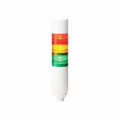 PATLITE Tower Light Assembly: 3 Tier, Sounder Tier Included, IP67/IP69K - Three-Tier Tower Light Assemblies