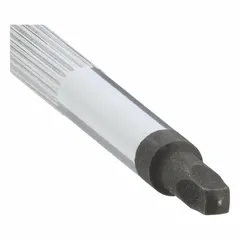 This tether-ready square screwdriver features a #2 tip size and 7-inch overall length. It is designed for friction-fit operation and includes a cushion grip for comfort. Suitable for driving square-drive fasteners in assembly and maintenance tasks.