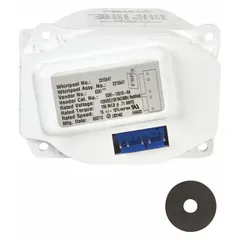 This ice auger drive motor rotates the auger in the ice bin of refrigerators and freezers, pushing ice into the dispenser chute. It is a replacement part for restoring automatic ice dispensing functionality.