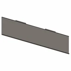 Wall mounting plate measuring 1/2 in x 50 3/4 in. Used to securely mount compatible equipment to a wall surface in industrial or commercial installations, such as for air curtains or HVAC accessories.