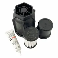 Cartridge diesel exhaust fluid filter with cellulose media. Designed for use in heavy-duty trucks to remove contaminants from DEF, protecting the SCR system. Compatible with Vdl Bus & Coach vehicles