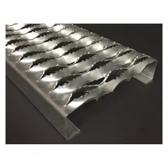APPROVED VENDOR Ladder Tread Channel, Serrated, Steel, MPN 3232012-10