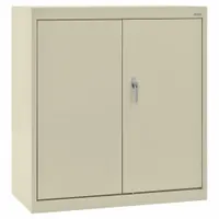 SANDUSKY Shelf Cabinet: 36 in x 24 in x 36 in, Swing Handle & Keyed, 24 ga Panel Thick, Frame, Tan (MPN CA21362436-07)