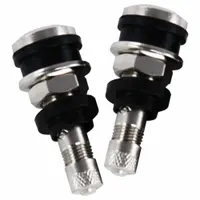 SLIME Tire Valve Stems-TR416,PK2: Tubeless Tire Valve, Clamp-In, 180° Valve Stem Angle, All Tires (MPN 20128)