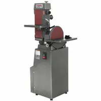 JET Belt and Disc Sander: For Metal, 230 V, Single-Phase, 1 1/2 hp, 6 in x 48 in Belt, 12 in Disc (MPN 414552)