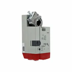 Non-fail-safe, non-spring return actuator for controlling dampers and valves in HVAC systems. Accepts round shafts 3/8" to 1-1/16" and square shafts 3/8" to 11/16". Operates on 24V AC, 6W, with 2 to 10V DC output, 95° stroke, and CW/CCW rotation. Plenum rated with hardwired connection.