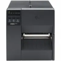 The ZEBRA ZT111 is a wired industrial barcode label printer with RFID capability, supporting direct thermal and thermal transfer printing. It features a 4-inch maximum print width, 6 in/sec print speed, and tear-off dispensing style. Suitable for printing labels, tags, and receipts in manufacturing, logistics, and retail environments