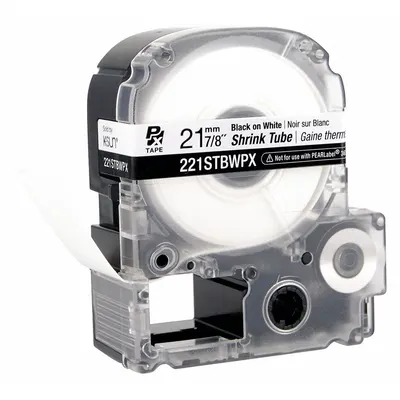 EPSON Sleeve Label: 9/16 in x 9/16 in, Polyolefin, White (Matte) - Epson Continuous Sleeve Label Roll Cartridges