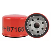 Spin-on oil filter with cellulose media and anti-drainback valve. Thread size 3/4"-16, overall height 2 5/16 in. Interchanges with FleetGuard LF16108. Used for engine oil filtration in Bush Hog vehicles