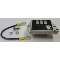 This KOHLER regulator rectifier is designed to regulate electrical output in compatible Kohler engine systems. It ensures stable voltage to protect the battery and electrical components. Commonly used in applications such as industrial generators, lawn tractors, and small engines requiring reliable power management.