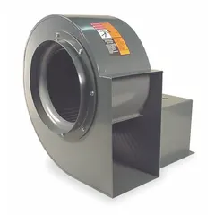 Direct-drive blower without drive, featuring a 9-inch wheel diameter. Delivers 1,050 to 1,390 cfm airflow depending on the motor, with clockwise rotation. Suitable for general ventilation, exhaust, and air movement in HVAC systems, dust collection, and process cooling applications.