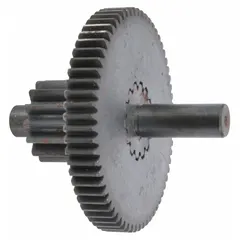 This intermediate gear is a replacement component for Dayton brand material handling equipment. It transmits motion between shafts in gear drives, commonly used in conveyors and hoists within warehouses and manufacturing facilities.