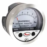 DWYER Indicating Transmitter: Dial, 0 in wc to 20 in wc, Terminal Block, 5 in Dia, 605, 4 to 20mA (MPN 605-20)