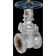 This SHARPE gate valve features a rising stem and wheel operation for manual on/off flow control. Constructed with CF8M stainless steel for the body, bonnet, and wedge, it offers corrosion resistance in high-pressure systems. The Class 300 flange connection and 720 psi CWP rating suit petroleum and gas applications requiring reliable shutoff.