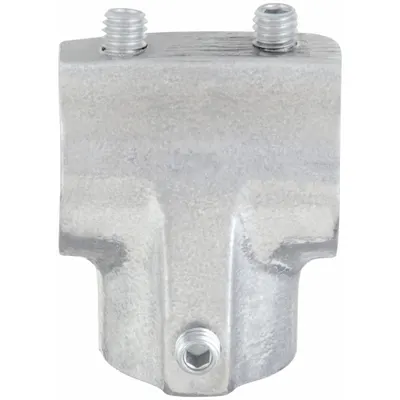 HOLLAENDER Structural Pipe Fitting: Tee, Tee, 1 1/2 in For Pipe Size - Aluminum Crosses & Tees