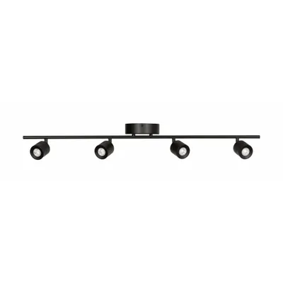 LED Fixed Rail: 36 3/8 in Lg, 1,800 lm_2,600 lm, 3000K, Black, Frosted, 26 W - Core Series Fixed Rail Lights