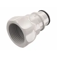 Quick Connection Coupling: Straight, 3/4 in Pipe Size, Quick-Disconnect Coupler x BSPP, Polysulfone (MPN HFCD261235BSPP)