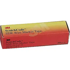 Replacement roll for wire marker dispensers. Contains 576 black-on-white polyester film labels with + (Plus) legend per pack (50-pack). Used for identifying conductors, terminals, and cables in electrical panels, control cabinets, and wiring harnesses.