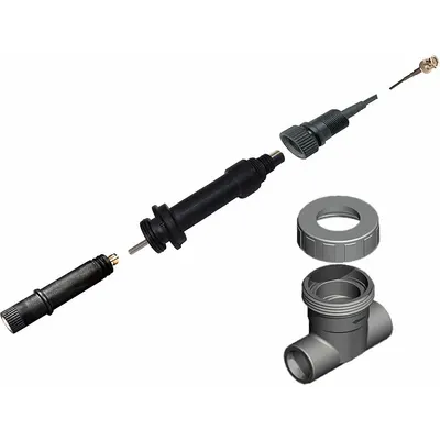 SENSOREX Sensor Kit: S8300/10/BNC, pH, 0 to 14, Flat, 3.05 m Cable Lg, BNC - Electrode, Probe & Sensor Kits