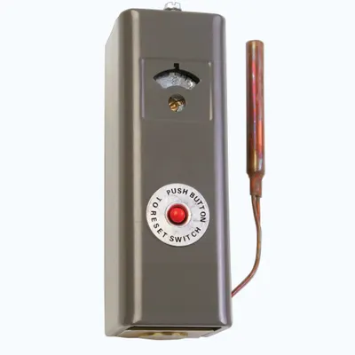 HONEYWELL HOME High Limit Controller: High Limit, 100°F Min, 200°F Max, Horizontal/Vertical - Single Function
