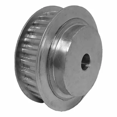 Dayton Timing Pulley: Trapezoidal, Plain, For T5 Timing Belt Section, For 10 mm Belt Wd - T5 Section Timing Belt Pulleys
