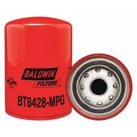 Spin-on hydraulic filter with cellulose media for removing contaminants from hydraulic fluid. Features a 3 11/16 in outside diameter and 1-12 thread size. Includes G401 integral gasket. Suitable for use in hydraulic systems of industrial machinery and mobile equipment