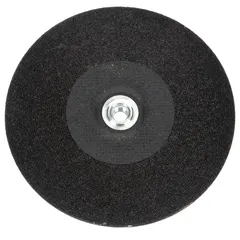 General-purpose grinding wheel for carbon and stainless steel. Type 27 depressed center design with 24-grit aluminum oxide. Commonly used in metal fabrication, welding preparation, and maintenance for material removal and finishing.