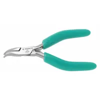 Bent Long Nose Plier: ESD-Safe, 1/2 in Max Jaw Opening, 4 3/4 in Overall Lg, 3/4 in Jaw Lg, Smooth (MPN 2629)