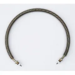 This heating element is a replacement part for HVACR heaters and heat exchangers. It is compatible with manufacturer model numbers 1RKT2, 1RKT3, 1RKT4, 1RKT5, and 1RKU2. Used to restore heating function in commercial or industrial systems requiring heat transfer.