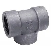 ANVIL threaded pipe tee, steel construction, Class 2000 pressure rating. Configuration is run x run x branch with 1-inch NPT connections on all three ports. Used in high-pressure piping systems for branching flow in steam, water, gas, and oil lines