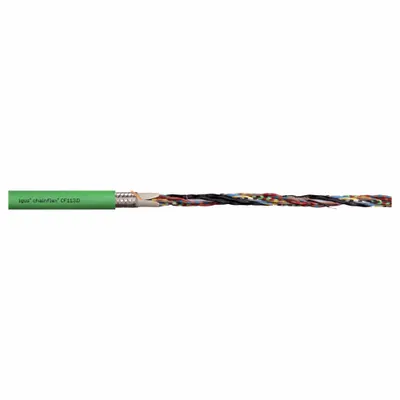 CHAINFLEX Measuring System Cable: (2) 20 AWG (0.50)/(2) Pr 24 AWG (0.25), Green - Servo Motor Feedback Cables