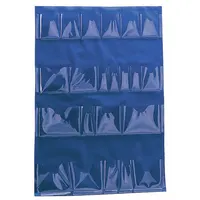 Replacement Pockets: 25 in Overall Ht, 18 in Overall Wd, 1/8 in Overall Dp, 22 Pockets, Blue (MPN M5068)