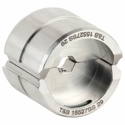 THOMAS & BETTS Upper and Lower Crimping Die: 6 AWG Aluminum, Copper & Aluminum Connectors - Thomas & Betts Replacement Crimping Dies