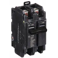 GE Miniature Circuit Breaker: THQC, 15 A, 120/240V AC, Single Phase, 10kA at 120/240V AC, Std (MPN THQC2115WL)