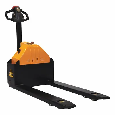 BIG JOE Pallet Jack: 3,000 lb, 45 in L x 27 in W Fork Dim, 27 in, 15 in, Std Fork - Lead Acid Electric Pallet Jacks
