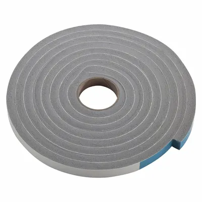 M-D BUILDING PRODUCTS D-Section Foam Rubber Seal, Gray, 10 ft - D-Section Foam Rubber Seals