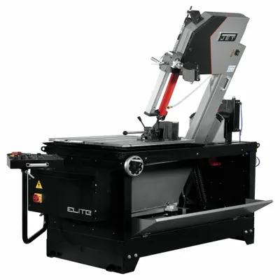 JET Band Saw: 16 in Throat Dp - Vertical, 76 to 430 SFPM, 45° to 90°, 12.5/12.5 A - Semi-Automatic Vertical Metal-Cutting Band Saws