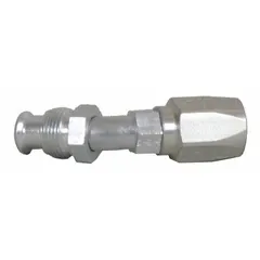 This 5-pack of steel reusable hydraulic hose fittings connects SAE-threaded ports to hose series 293. Each fitting has a 5/8 in x 5/16 in fitting size with 5/8"-18 thread, designed for dash size -6 hose. Suitable for hydraulic systems in industrial machinery and mobile equipment.
